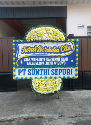 Papan Bunga Duka di Rawa Barat